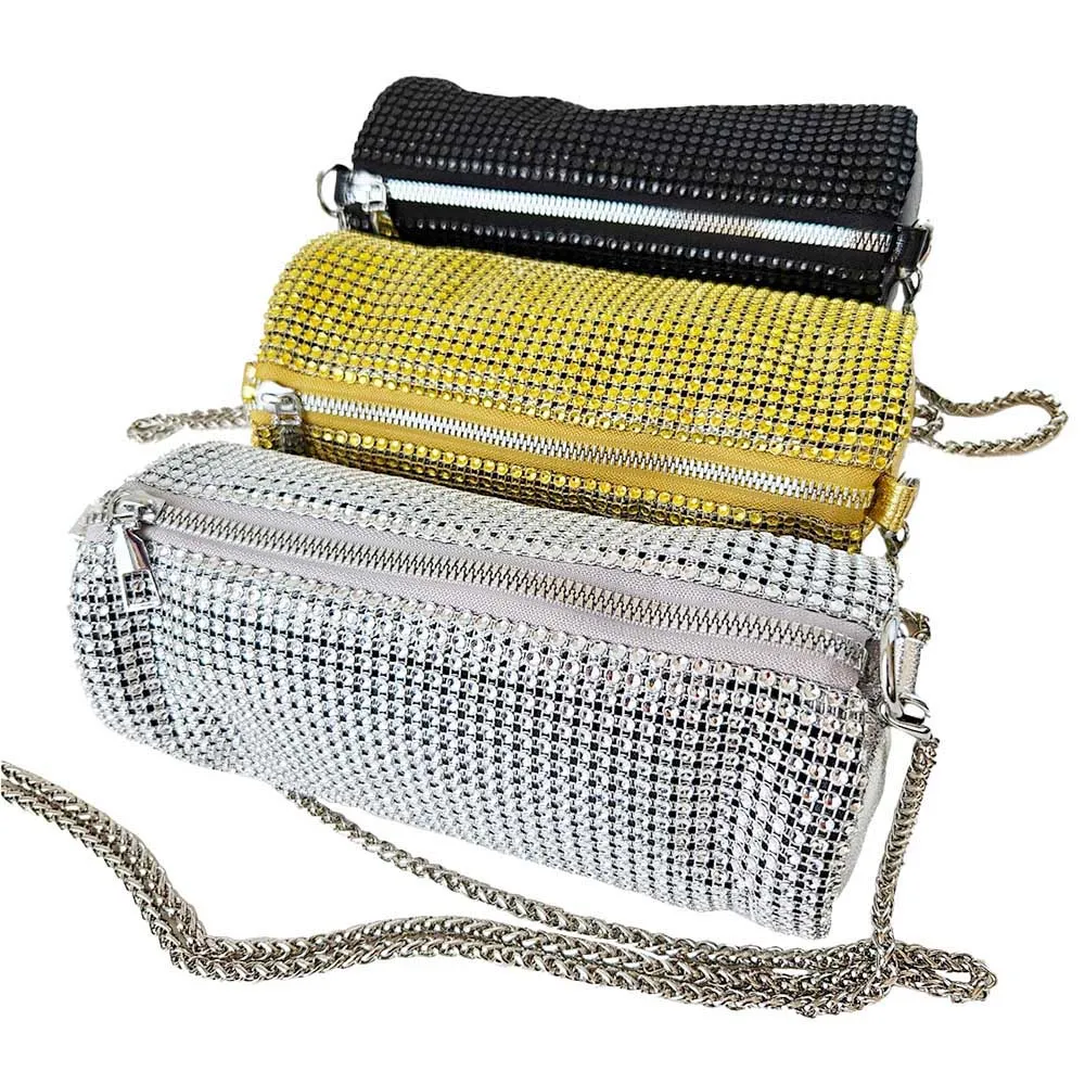 iLLASPARKZ Bling Studded Round Mini Crossbody Bag