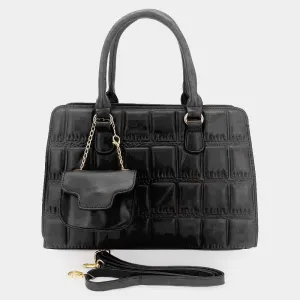 iLLASPARKZ Faux Leather Top Handle Crossbody Bag with Mini Bag
