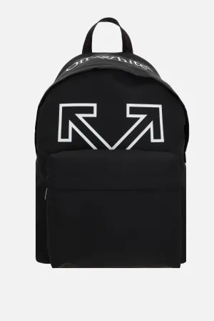 Industrial Arrow Pattern Nylon Backpack