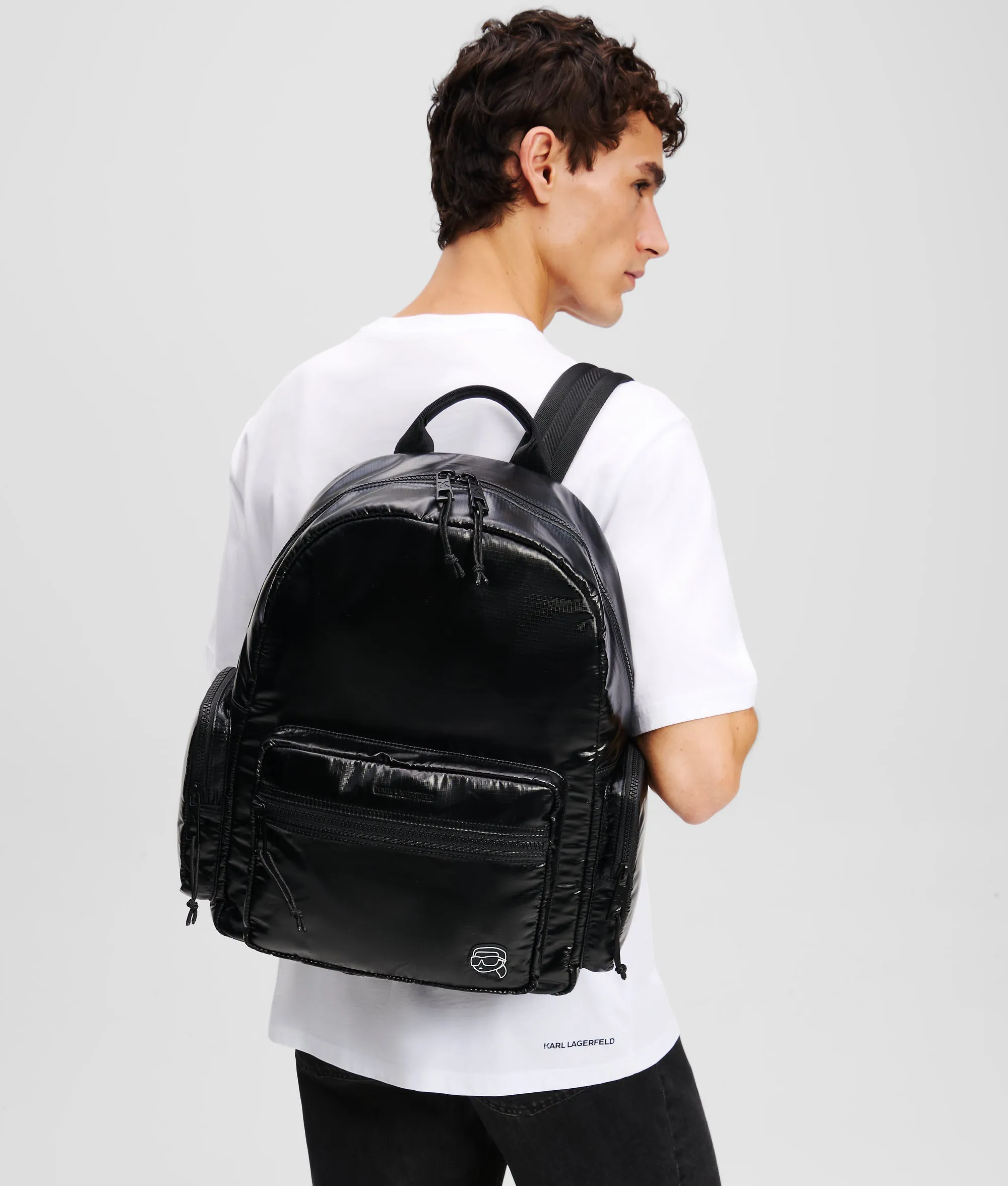 K/IKON PUFFY NYLON BACKPACK