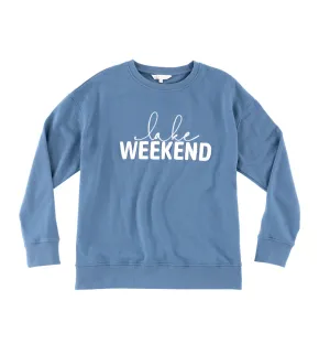 Lake Weekend Sweatshirt - Blue