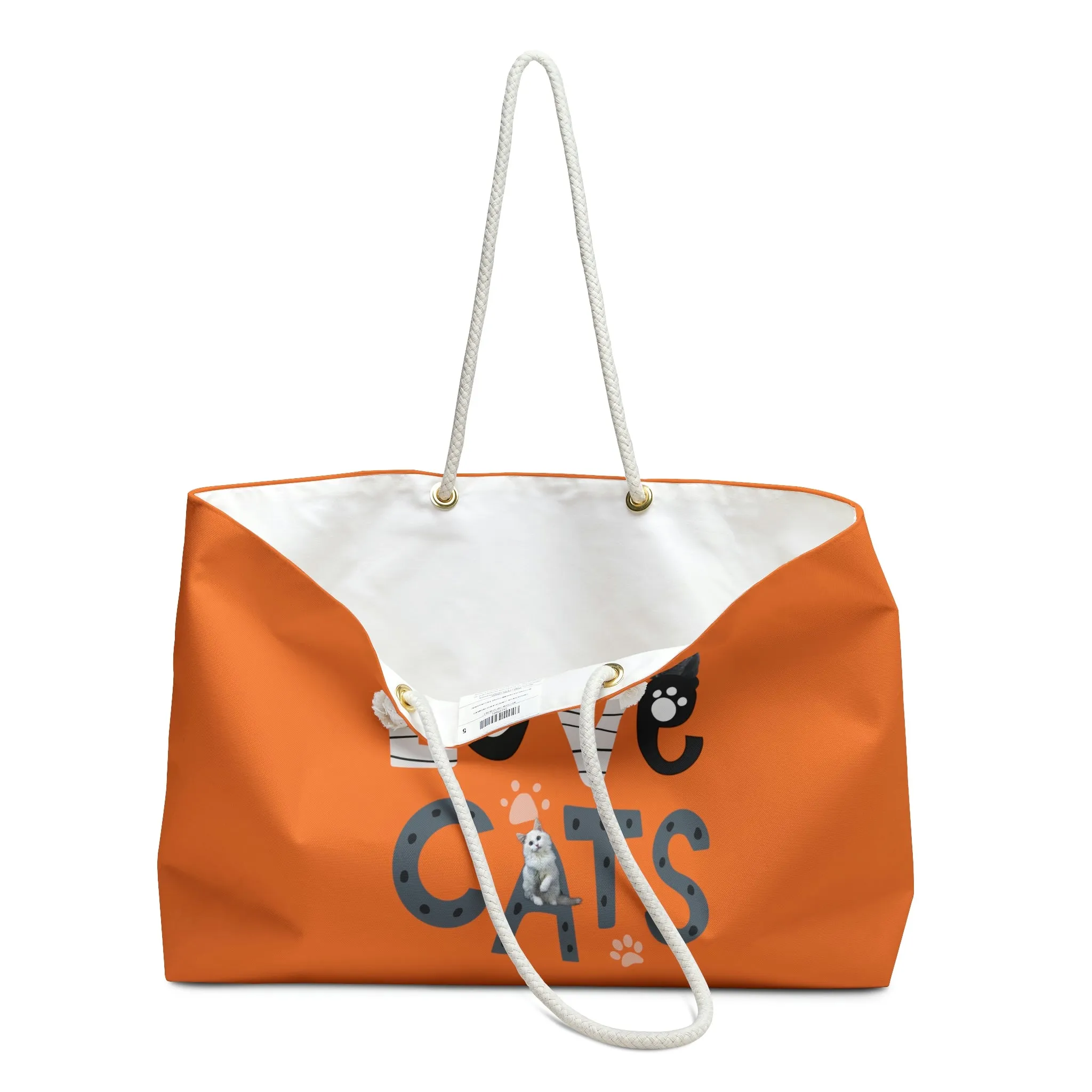 Love Cats POD Weekender Bag
