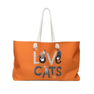 Love Cats POD Weekender Bag