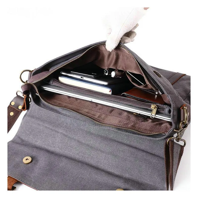 Military Canvas Messenger Bag