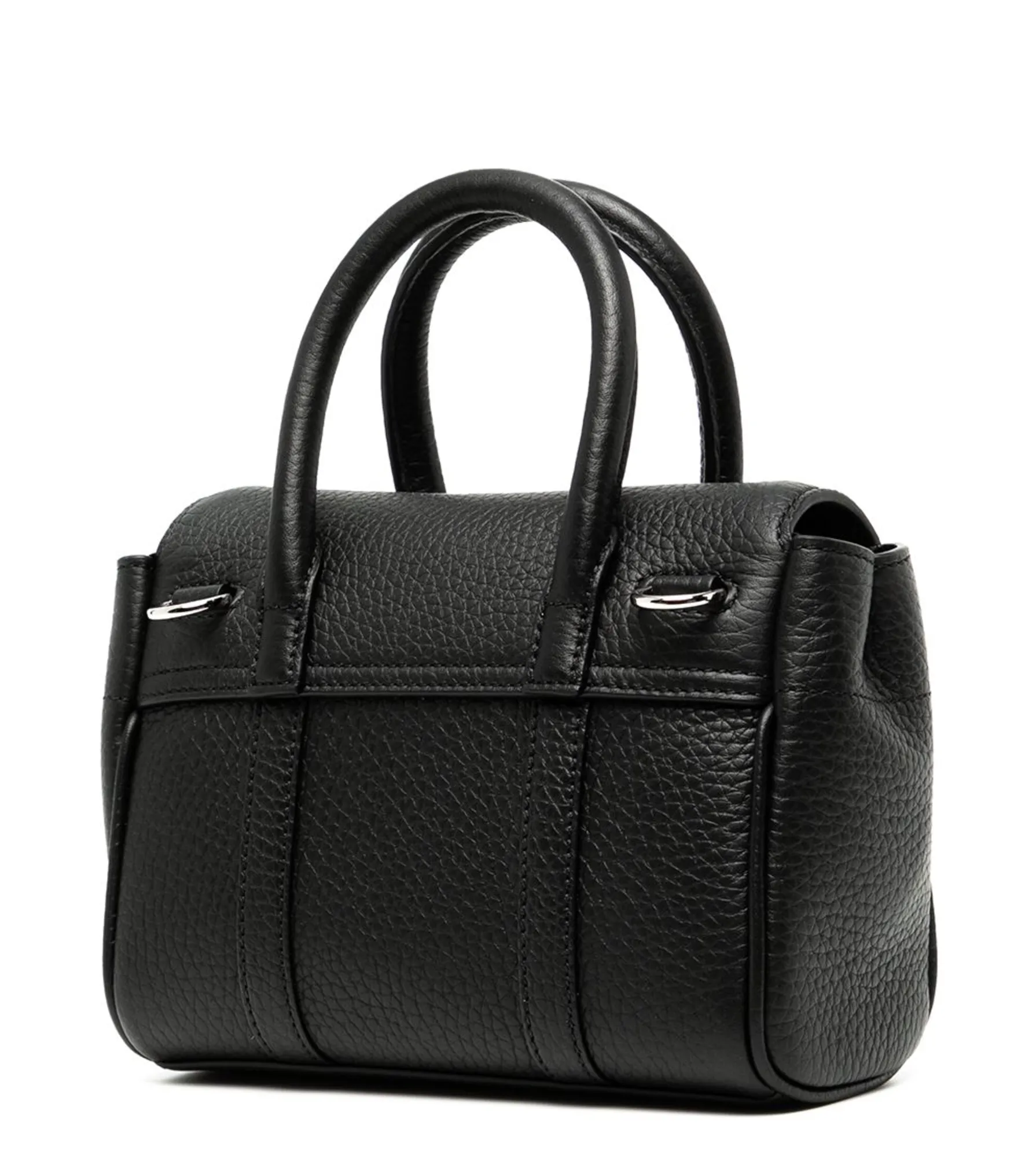 Mulberry Black Heavy Grain Mini Bayswater Bag