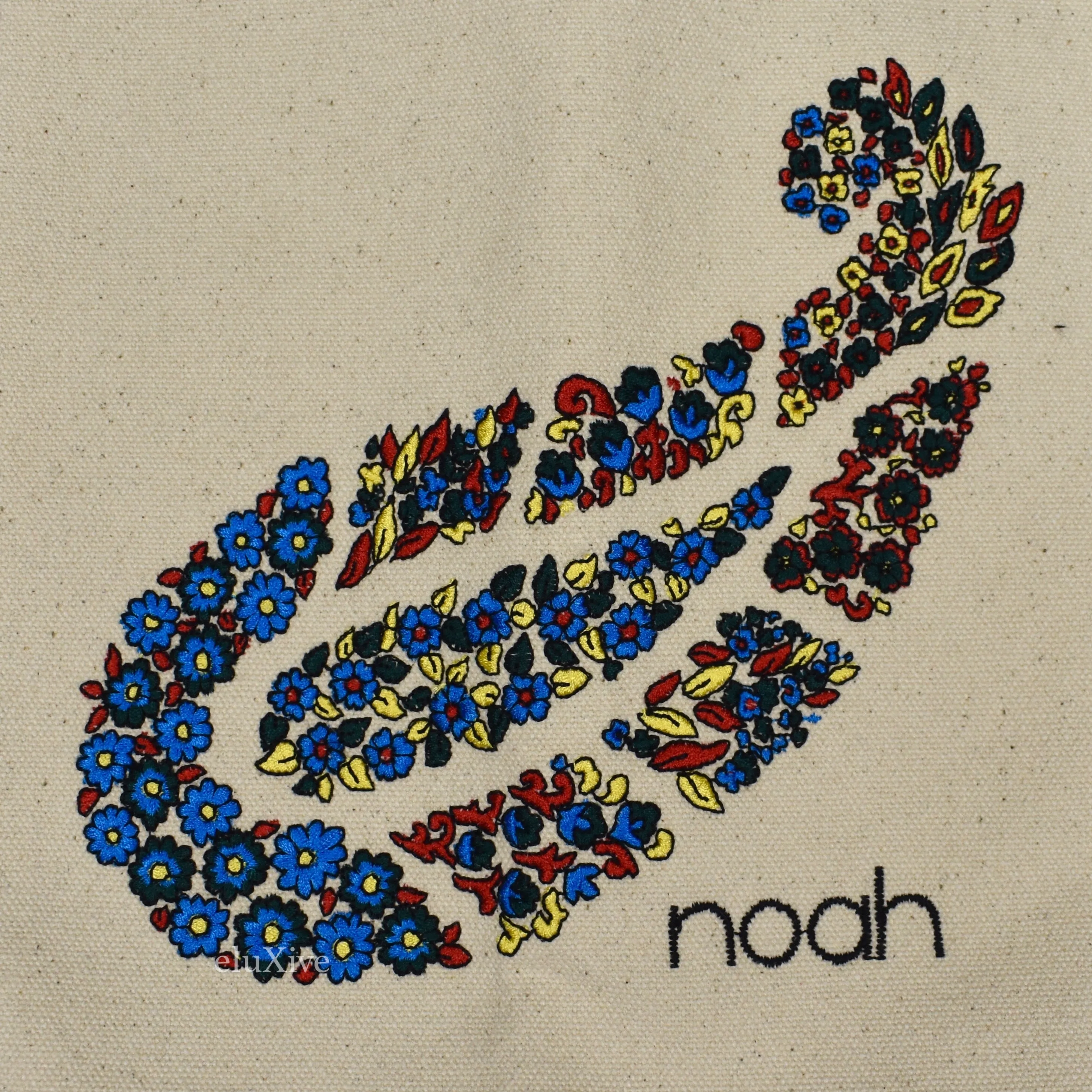 Noah - Paisley Embroidered Logo Tote Bag