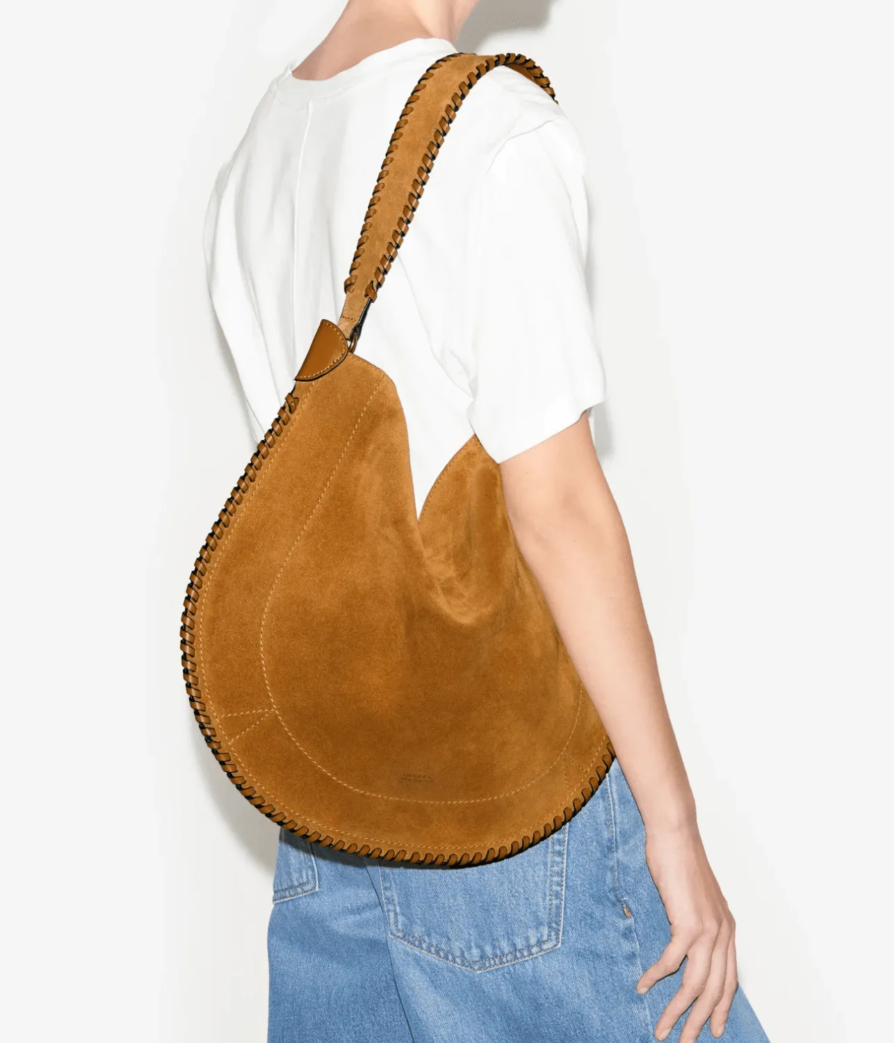 OSKAN SOFT HOBO BAG - COGNAC