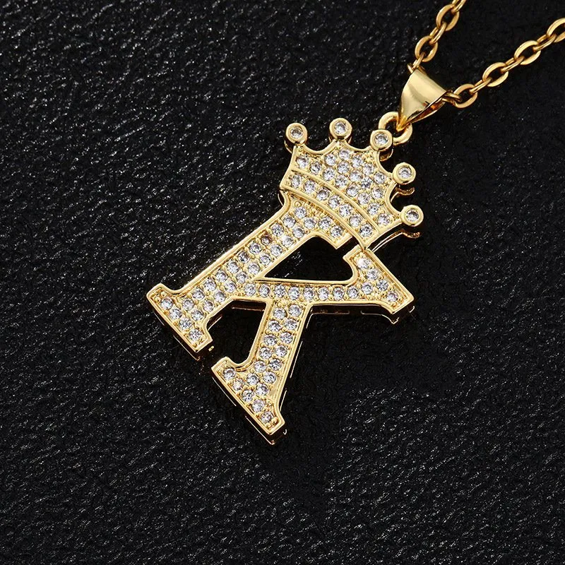 Pankh Initial Stylish Alphabet Pendent Chain