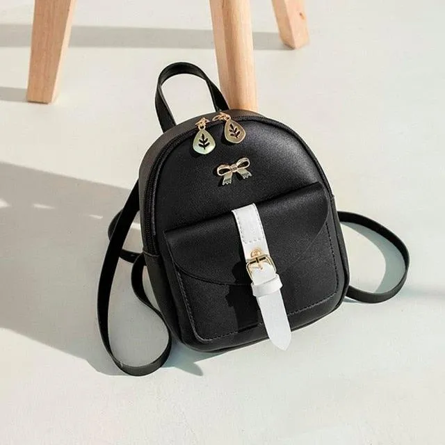 Petite Vegan Leather Backpack