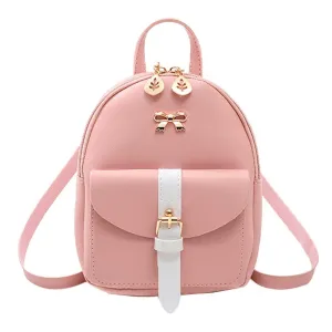 Petite Vegan Leather Backpack