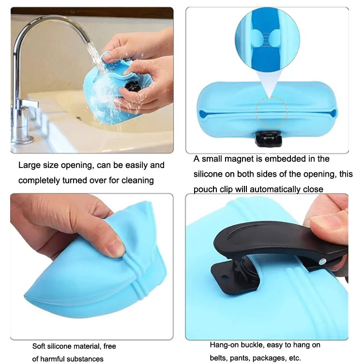 Portable Silicone Dog Treat Bag for Effortless Training Sessions