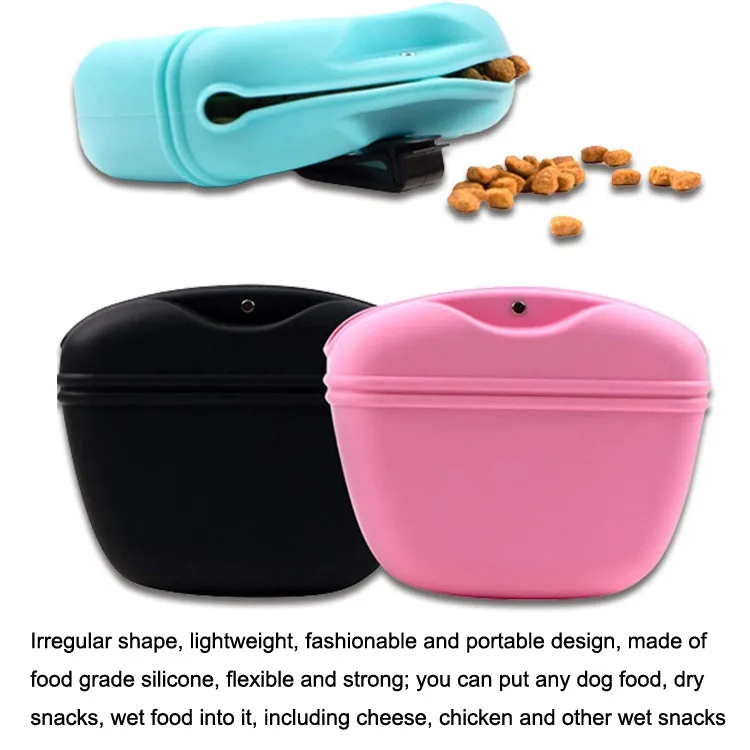 Portable Silicone Dog Treat Bag for Effortless Training Sessions