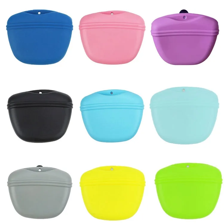 Portable Silicone Dog Treat Bag for Effortless Training Sessions