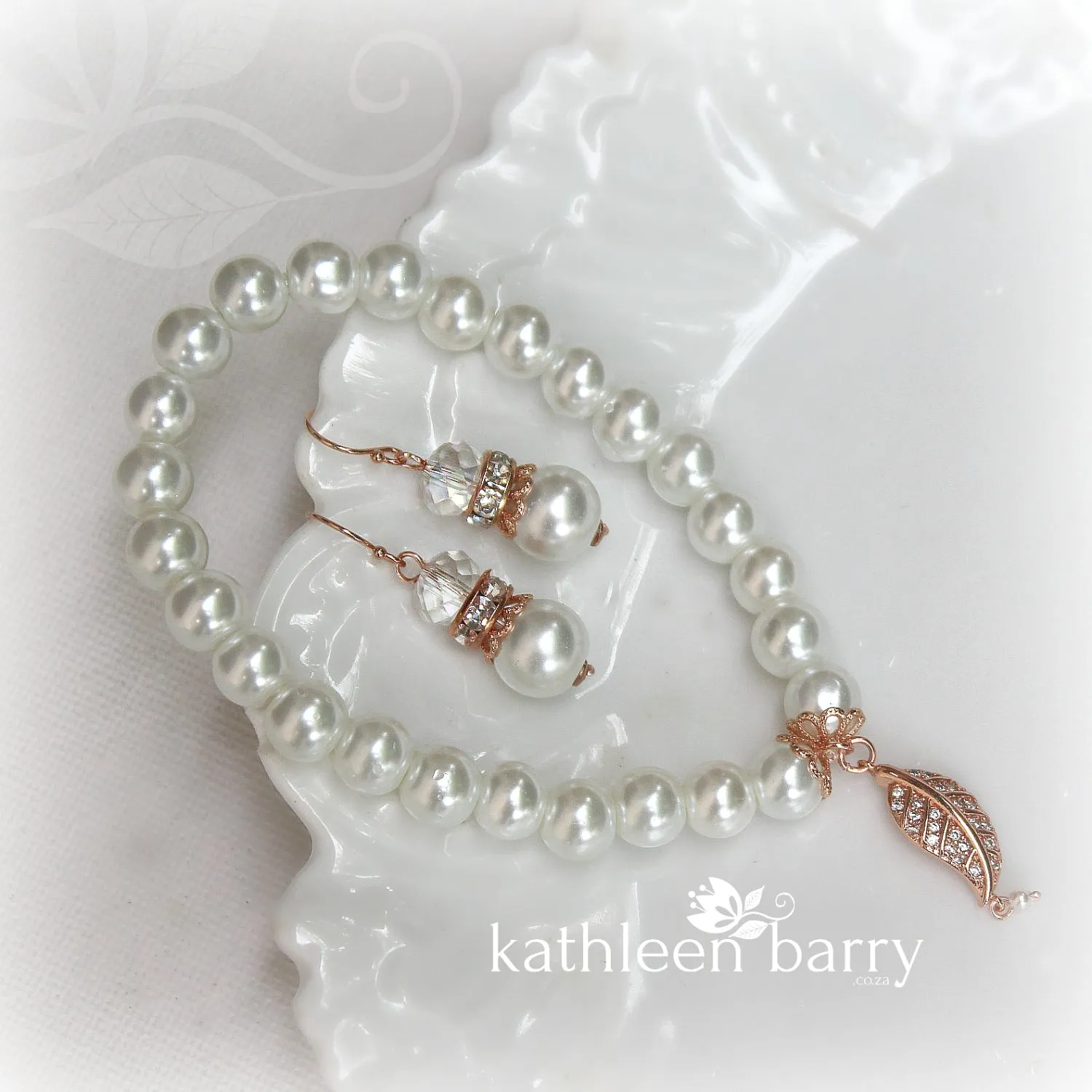 Rose gold Earring & or Bracelet set or (also sold individually) LIMITED EDITION