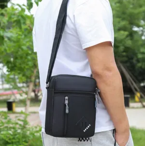 Shoulder Bag Mens Waterproof Crossbody Small Mens Shoulder Bag Sling Pack For Work Business And Casual