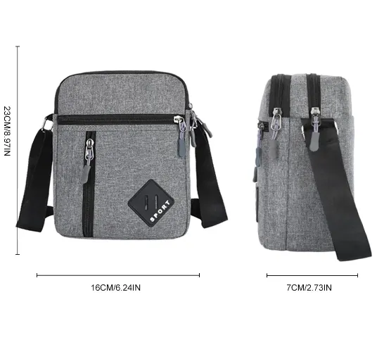 Shoulder Bag Mens Waterproof Crossbody Small Mens Shoulder Bag Sling Pack For Work Business And Casual