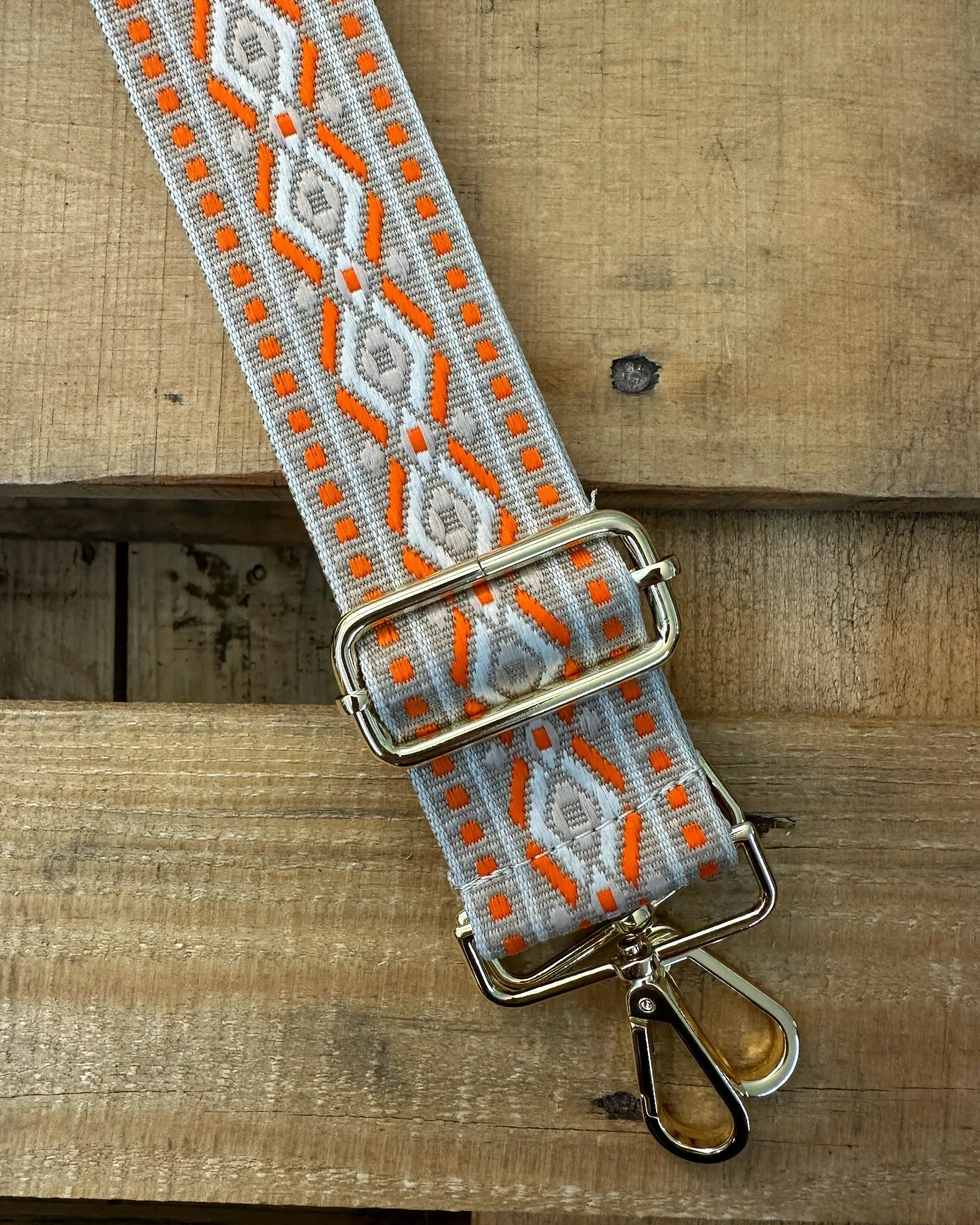 Southwestern Style Embroidered Guitar Style Purse Straps