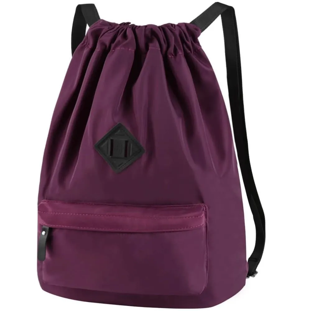 Vbiger Men and Women Drawstring Backpack Chic Classic Travel Drawstring Bag