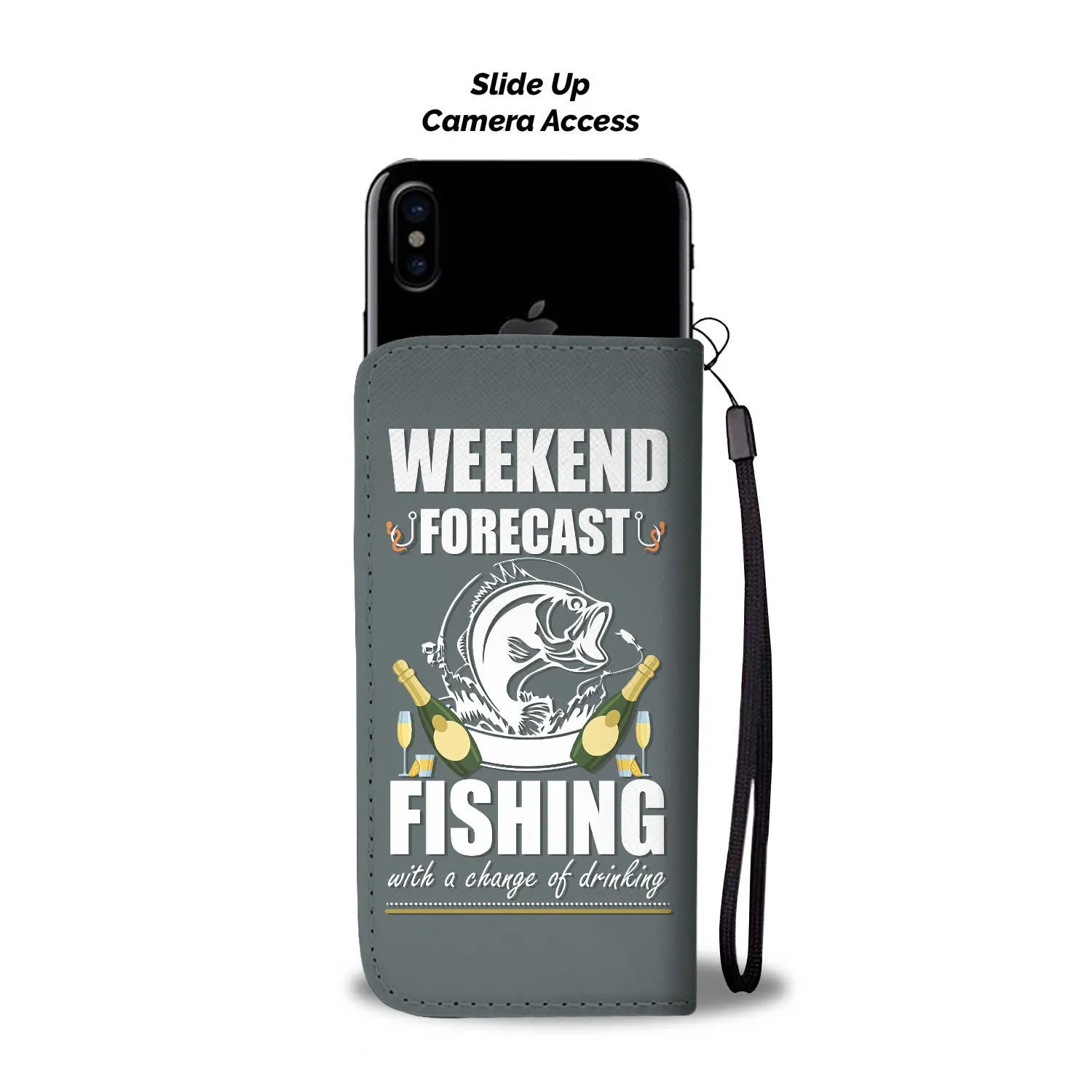 Weekend Forecast Fishing Wallet Case