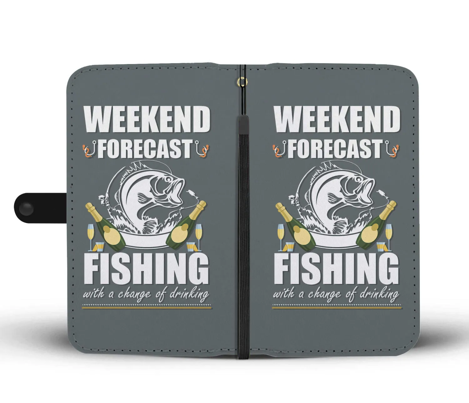Weekend Forecast Fishing Wallet Case
