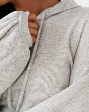 WEEKEND hoodie in Speckled White