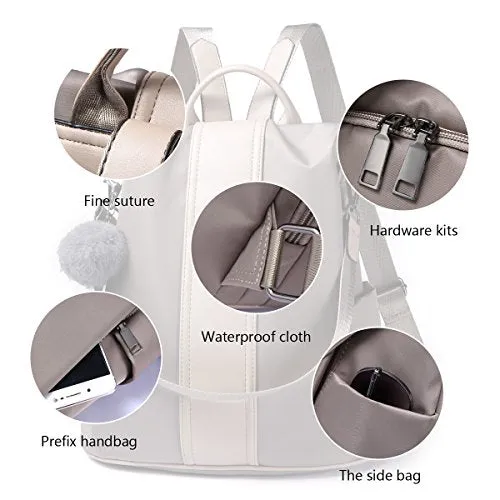 Women's Backpack Waterproof Nylon Anti-theft Rucksack Shoulder Bag